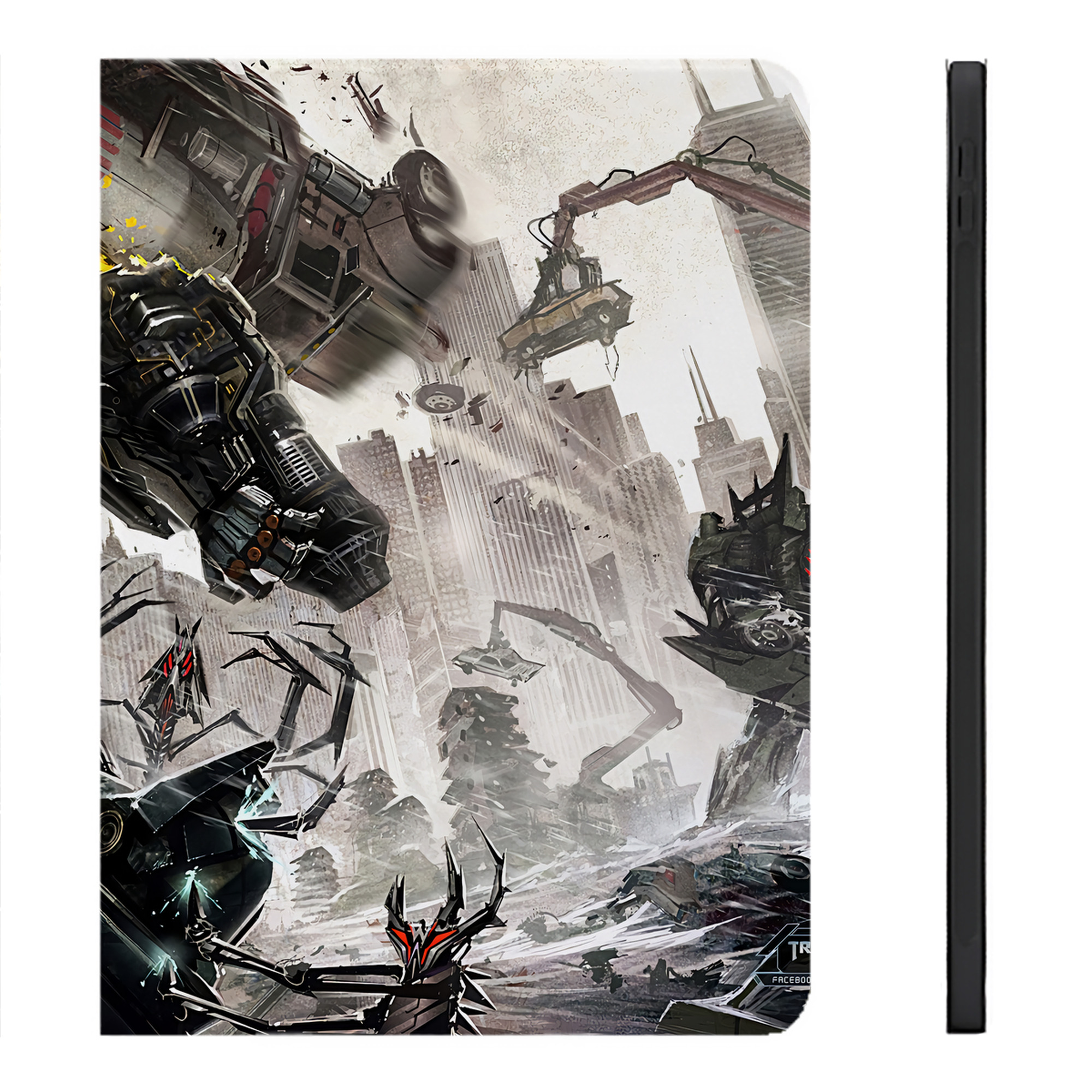 （画像用） Transformers トランスフォーマー IPadケース ペンホルダー付き ブックスタイルデザイン